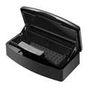 Aifeiter Nail Tool Sterilizer Box,Plastic Sterilizing Tray,The Disinfection Box for Nail Art Tools is Applicable to Nail Art Tools, Tweezers, Hair Salons, Spas and Manicure Equipment-Black
