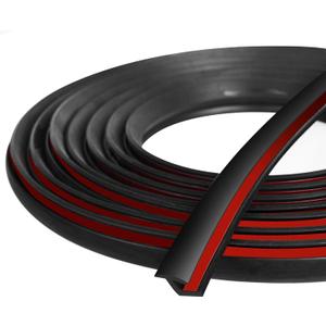 MYFAMIREA Fender Flare Edge Trims, 33Ft EPDM Fender Flares Rubber Seal for Car and Truck Wheel Wells with Automotive Adhesive Grade Tape Bonds T-Style Universal Rubber Trim Edging