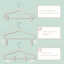 Trgowaul Velvet Hangers - Strong Finger Clips for Thin Pants (20pc, Beige)