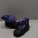 DREAM PAIRS Boys & Girls Mid Calf Water-Resistant Winter Snow Boots for Toddler/Little/Big Kid,Size 11 Little Kid,Navy/Fuchsia,KAMICK