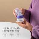 2 x Lansinoh Anti-Colic Baby Bottles, BPA-Free Plastic, 2 Ounces, 2 Count, Extra Slow Flow Nipples (Size XS), Breastfeeding Bottle with NaturalWave Design