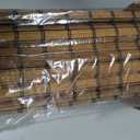 LazBlinds Cordless Blackout Bamboo Roman Shades, Room Darkening Blinds for Interior Windows, Thermal Insulated Roll Up Bamboo Blinds for Home & Patio, 27" W x 64" H, Penang Teak