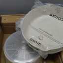 CAROTE 14 Pcs Pots and Pans Set Nonstick,Cookware Set Kitchen Cooking Set with Utensil and Pan Protectors (Cream White)