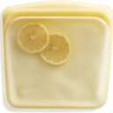 Stasher Premium Silicone Reusable Food Storage Sandwich Bag, Yellow, Microwave, Sous Vide, Dishwasher, Oven and Freezer Safe, BPA Free, Leak-free, Eco-friendly, 28 Oz