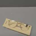 CCVOO Iconic Aviator Reading Glasses - Premium Readers in Gold/Black - UV & Blue Light Blocking Lenses