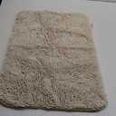 Yeaban Small Bathroom Rugs 12"x18"  Thick Chenille Bath Mats | Absorbent and Washable Bath Rug Non-Slip, Plush and Soft Rugs for Bathroom, Shower, Sink(Ivory Cream)