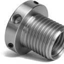 1"x8TPI Female to 1-1/4"x8TPI Male Thread Adaptor for Woodworking Lathe Headstock Spindle Woodturning. Fitted with jackscrews for safety reverse turning.