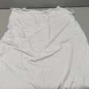 AUHEGN Nightgown for Women Loose Sleepwear V Neck Pajama Dress Soft Nightshirt Sleeveless Nightdress Chemise White X-Large