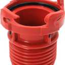Valterra F02-3101 RV Drain Hose Connection EZ Coupler Valve Adapter , Red