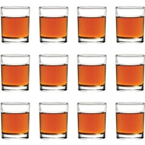 Vikko Shot Glasses, Set of 12 Tequila Shot Glass, 2.75 Ounce Small Glasses with Heavy Base, Whiskey, Espresso, Spirit, Cordial Shot Glass