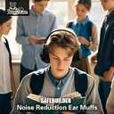 SAFEBUILDER Ear Muffs Noise Reduction SNR 33dB Adjustable Lightweight Safety Earmuffs Sound Proof Noise Cancelling ANSI (1-black)