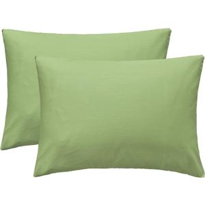 iMaylex Soft 100% Egyptian Cotton Zipper Closure Pillowcases, Cozy and Lightweight Pillow Case, Set of 2,St. Patrick's Day,Olive Green, Standard, 20" x 26"