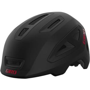 Giro Scamp II Youth Bike Helmet (Small, Matte Black/Red)