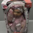 Golray 12" Soft Baby Doll Set with Accessories Bassinet Carrier, 13 Pcs First Toddlers Realistic Baby Doll Crib with Pillow/ Clothes/ Feeding Kit, Pretend Play Toy Birthday Gift for Girls Ages 3 4 5 6