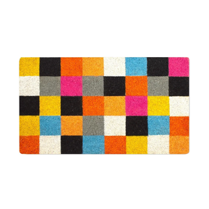 Coir Door mats Outdoor, Door mat Outside Entrance, Welcome mat Indoor, Doormat Outdoor, Funny Door mats Outside, Coir Doormat 16"x27.5" (Squares)