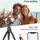 2 x Fuloview Phone Tripod with Wireless Remote, Mini Stand Compatible with Cell Phones, Cameras