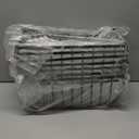 Goovilla Freezer Organizer Bins with Foldable Handle, 8 Pack Stackable Freezer Baskets for 3.5-7 Cu.FT Deep Chest Freezer Organization, Coated Metal Freezer Storage Bins with Better Space Utilization (Black)