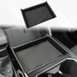 Center Console Organizer Compatible with Toyota Tundra 2022-2025 Accessories, Armrest Secondary Storage Holder Box Insert Tray for Tundra SR SR5 Limited TRD PRO, Black