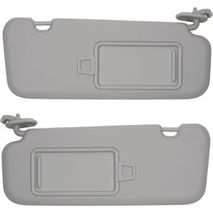 Dasbecan Left Driver & Right Passenger Side Sun Visor Compatible with Hyundai Elantra AD(Sixth Gen) 2017 2018 2019 2020 Replace 85210-F0100TTX 85220-F0100TTX Gray Without Light