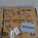 LEIKE Large Wall Clock 20'' Lighted Rustic Wood Clock with Remote Timer, Silent Battery Operated Modern Oversized Wall Clock for Living Room, Bedroom, Farmhouse, Home Decor, Large Number Display