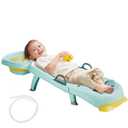 Hair Washing Station for Kids Children's Shower Seat Adjustable Children Shampoo Chair Bath Seat Household Foldable for 1 to 16 Years Old