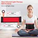 Red Light Therapy for Body, Infrared Light Therapy for Belt Shoulder Waist, Upgraded 3 in 1 LED Beads, 660nm Red Light & 850nm Near Infrared Light Therapy Belt Wrap Timer Remote Control