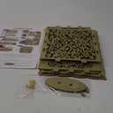 OurWarm Glittery Gold Wedding Card Box with Lock, Wood Gift Card Box for Wedding Reception, Envelope Box for Party Graduation Birthday Baby Shower Decorations