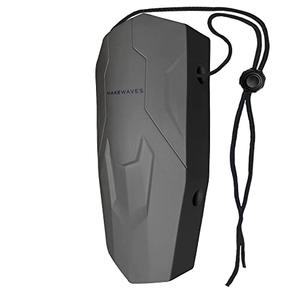 Make Waves One Pack Premium Boat Fender 9"x 17.25"x 3.5" Boat Bumper That Hugs The Hull with 9mm Rope and Rope Lock, Dock Defender for Max Protection for Boats and Docks (Grey)