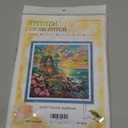 ITSTITCH Stamped Cross Stitch Kits - Full Range of Embroidery Patterns for Beginners or Adults,14 CT 2 Strands DIY Counted Needlepoint Arts Craft-Seaside Lighthouse 16.916.9 inch