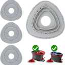 3PCS Mop Heads Replacement Compatible with OCedar EasyWring 1 Tank Rinseclean 2 Tank,Microfiber Mop Refills Mop Base Kit Compatible with O Cedar Rinseclean 2 Tank System Upgrade Kit