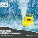 Submersible Sump Pump 1/4 HP 1500GPH Utility Pump Thermoplastic Electric Portable Transfer Water Pump with 10-Foot Cord for Pool Tub Garden Pond Draining Tankless Heater Flushing