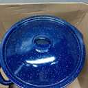 IMUSA USA Enamel Steamer Pot, 16-Quart, Blue