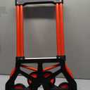 Foldable 6-Wheel Stair Climbing Dolly - 330Lbs Capacity, Telescopic Handle & Bungee Cord - Portable Hand Truck for Stairs, Moving & Deliveries (330LB | 1 Bungee Cord, 66" TPR Wheels)