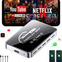 AI Box CarPlay, 3-in-1 Wireless CarPlay Adapter & Android Auto for OEM Wired Cars, Built-in Netflix/YouTube for Streaming, 5.8GHz WiFi, Convert Wired to Wireless, Plug & Play 4GB RAM+32GB ROM
