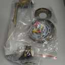 2-Lights Industrial Glass Wall Sconces, Antique Brass Clear Striped Globe Shade Wall Light Fixture for Bathroom Vanity, Bedroom, Dining Room, Living Room, Farmhouse, Stairs