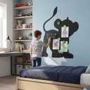Cartoon-Style Magnetic Wall Chalk Board for Kids - Peel & Stick Magnetic Board for Drawing, Writing & Learning - Chalkboard Wall Sticker for Playrooms, Bedrooms, Classrooms & Homeschool - Lion