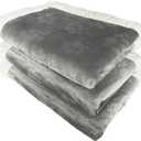 Qeils 1 Pack 3 Dog Blankets for Small Dogs - 3 pcs Waterproof Dog Blanket Washable - Soft Sherpa Fleece Puppy Blanket for Kitten Doggy, Warm Cat Blankets for Indoor Cats, 16"X23", Grey