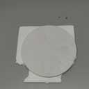 Round Marble Cheese Cutting Board Plates White 7.8IN