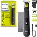 Norelco Philips OneBlade Pro 360 Face + Body, Electric Shaver, Beard Trimmer and Body Groomer, with 360 Blade Technology, 14-Length Precision Comb, Body Kit, Soft Pouch, Model QP6542/70