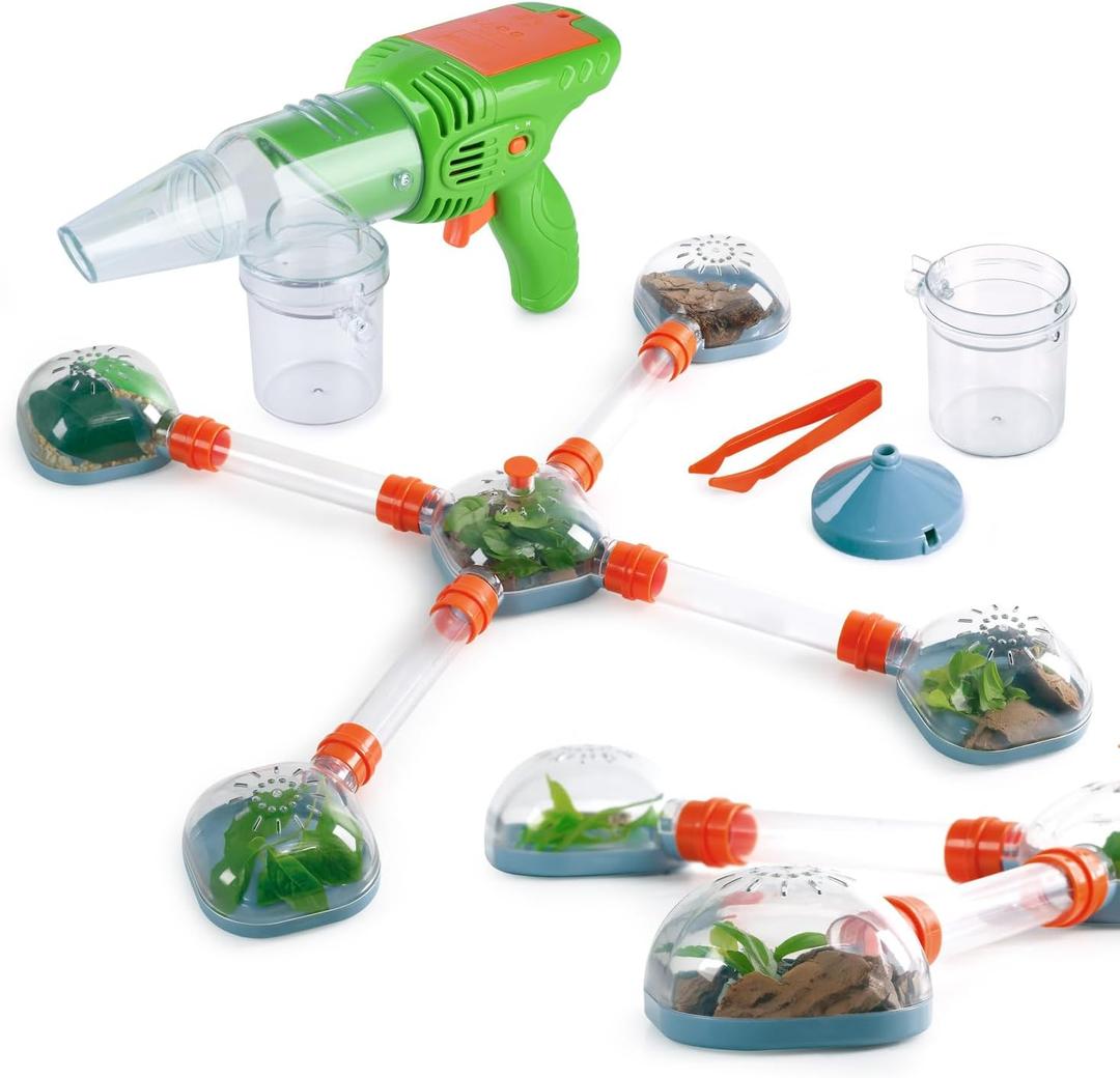 Bug Catcher Kit for Kids, Bugs Toys for Kids 3-5, Bug Vacuum Catching Kit, Critter Keeper Habitat, Insect Collection Terrarium, Summer Outside Toys for Toddlers 1-3 4 5 6 7 8+ Boys Gift