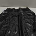 Rooscier Women's Pleated A Line Button Side Zipper High Waist Work Basic Mini Skirt Black X-Large