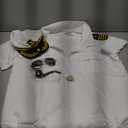 Men's Yacht Captain Sailor Costume Adult Shirt Hat Accessories Set Party Cosplay, Size XL