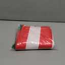 Leaveland Red and White Stripe Set of 2 20x20 Inch Cotton Polyester Square Throw Pillow Cover Decorative Soft Cushion Case Fall Autumn Winter Christmas Home Decor Sofa Standard Size Accent Pillowcase