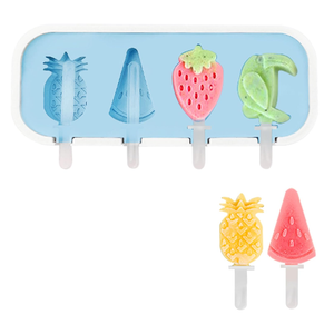 2 Pcs Silicone Popsicle Molds，Ice Pop Mold，Popsicles Molds for DIY Ice Cream Popsicles