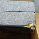 Best Pet Supplies Dog Stairs & Steps - Foam Steps for Small Dogs & Cats, Non-Slip Indoor Balanced Pet Step Support, Dog Ramp, No Assembly, Ash Gray Linen, 2-Step (12-inch Height)