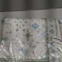 HAOCOO Floral Desk Mat for Keyboard and Mouse, Large Laptop Mouse Pad, Waterproof Makeup Mat, Cute Desktop Mat for Home, Desk Skirts for Teacher Desk, Desk Mat for Dorm(Blue)