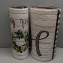 Qahing Farmhouse Kitchen Rugs Mats Sets of 2 Cushioned Anti Fatigue Kitchen Mats for Floor Spring Non Slip Memory Foam Kitchen Floor Mats Waterproof Comfort Standing Mats for Sink, 17.3"x28"+17.3"x47"