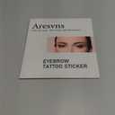 Aresvns 4D Black Eyebrow Tattoos 99 Pairs! Newly Improved Realistic Fake Eyebrows Long-Lasting and Waterproof, Hair-Like Eyebrow Transfer Sticker,Tattoo Eyebrow in Arch Style Christmas Gift