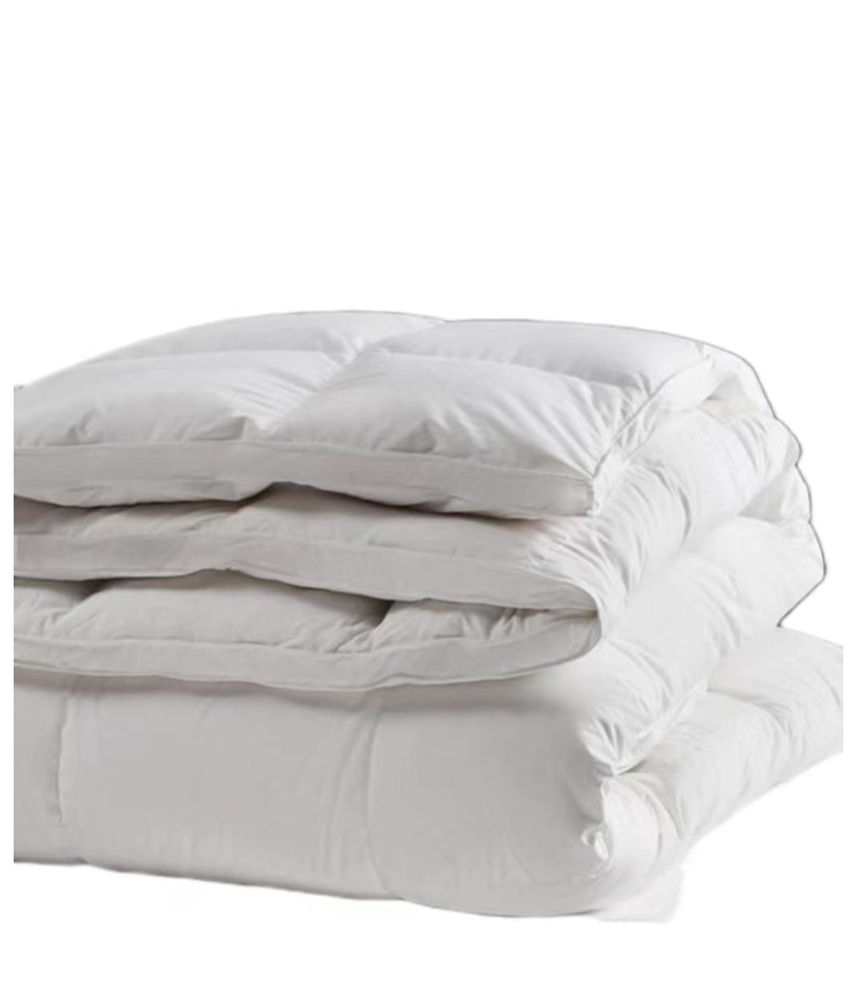 White Down Alternative Comforter – All Season White Duvet Insert with Ties - Luxurious Soft Hotel Bedding - King Size Insert 108×90, 190% Cotton