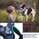 BUMBIN Dog Harness for Large Dogs, No Pull Adjustable No Choke Pet Vest with Dog Leash Fit Smart Reflective Pet Walking Harness for Training Easy Control Soft Handle Blue Camo, Large
